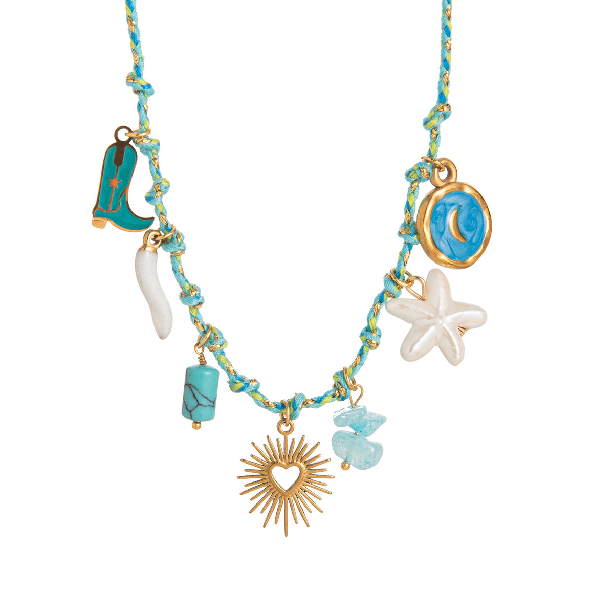 Starfish Pearl Heart Necklace??œDopamine Summer Vibe_CWMM6964