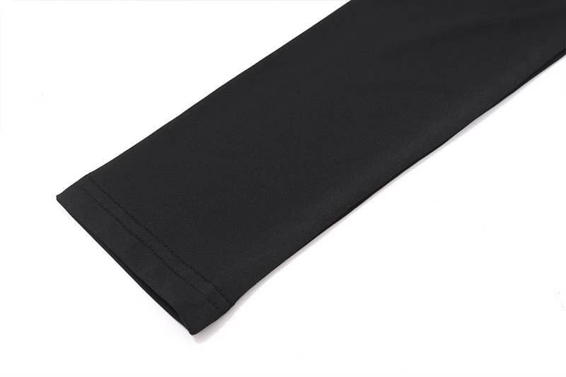 A solid-color fitted knitted top