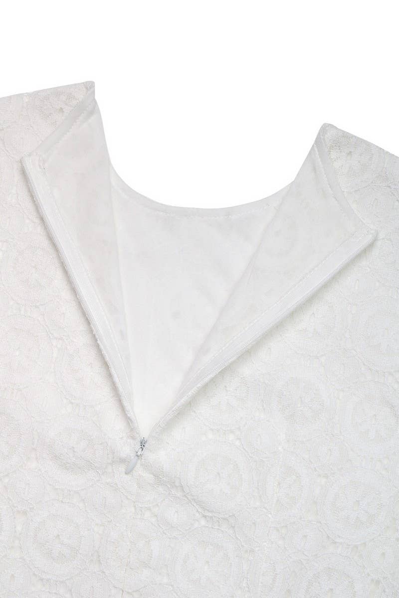 CWDMD6293_LACE FITTED LONG SLEEVE MERMAID DRESS