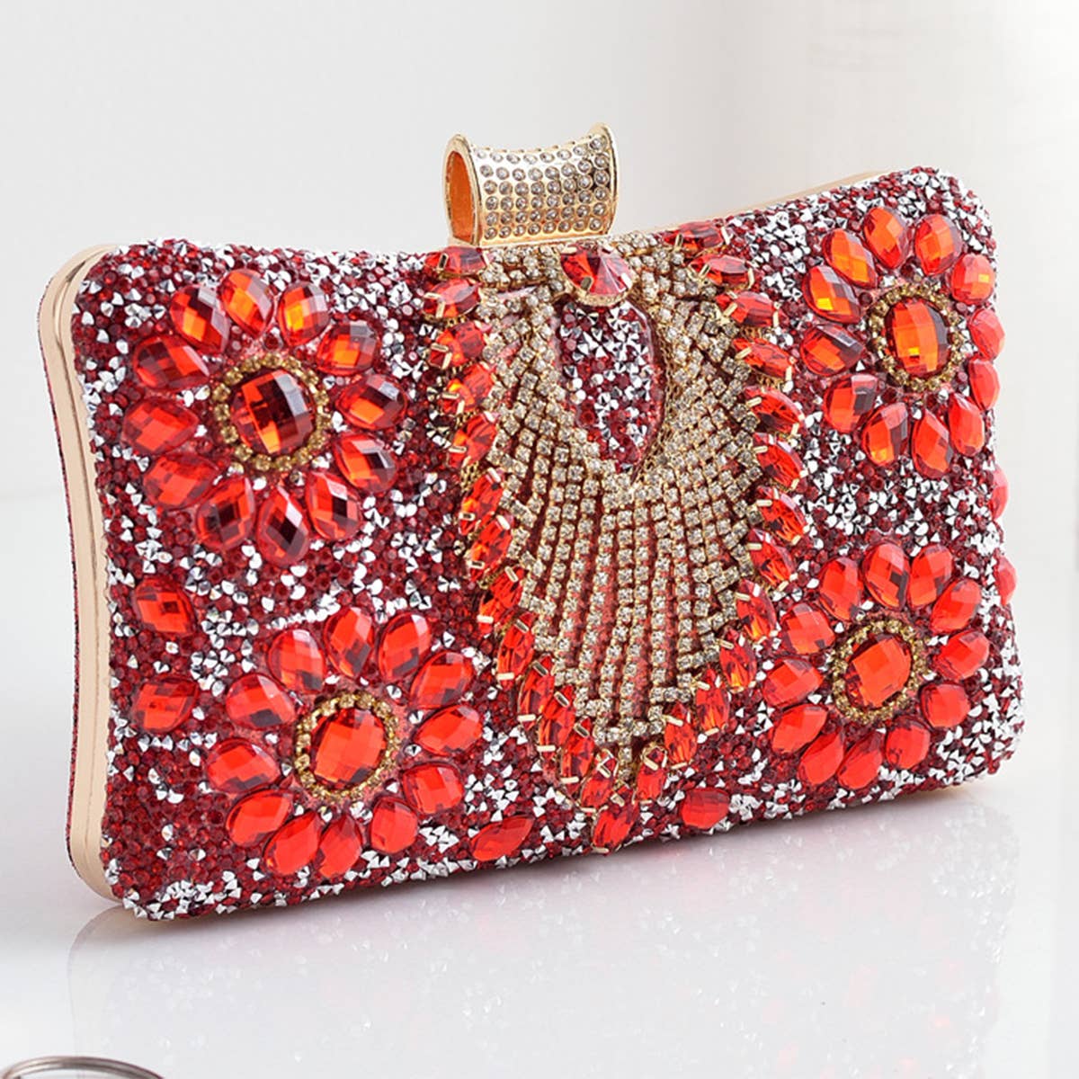 WOMEN DINNER CHAIN ONE-SHOULER DIAMOND BAG_CWAB0597