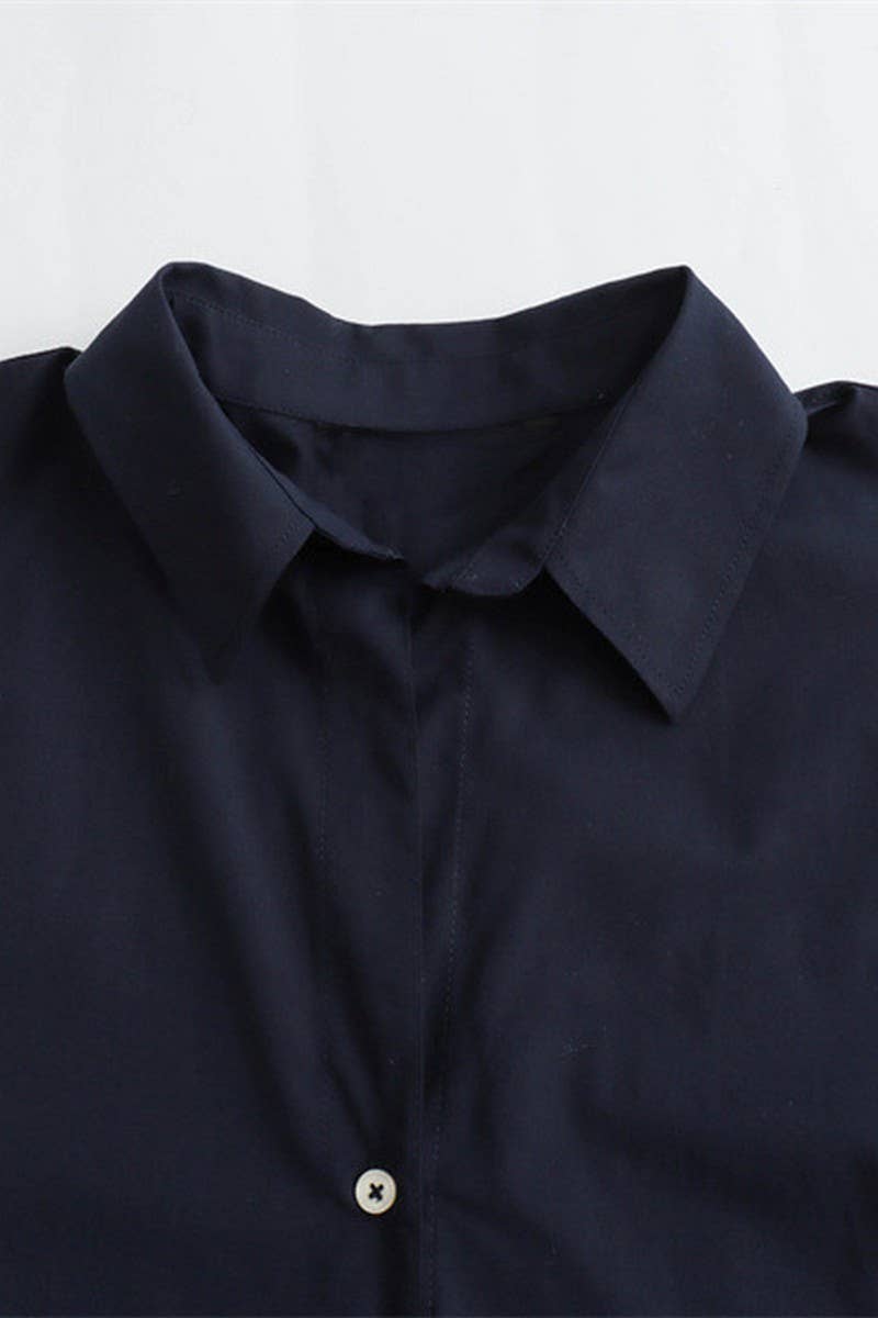 CWTSTL2430_LAPEL STRIPED SATIN DRAPE LONG SLEEVE SHIRT