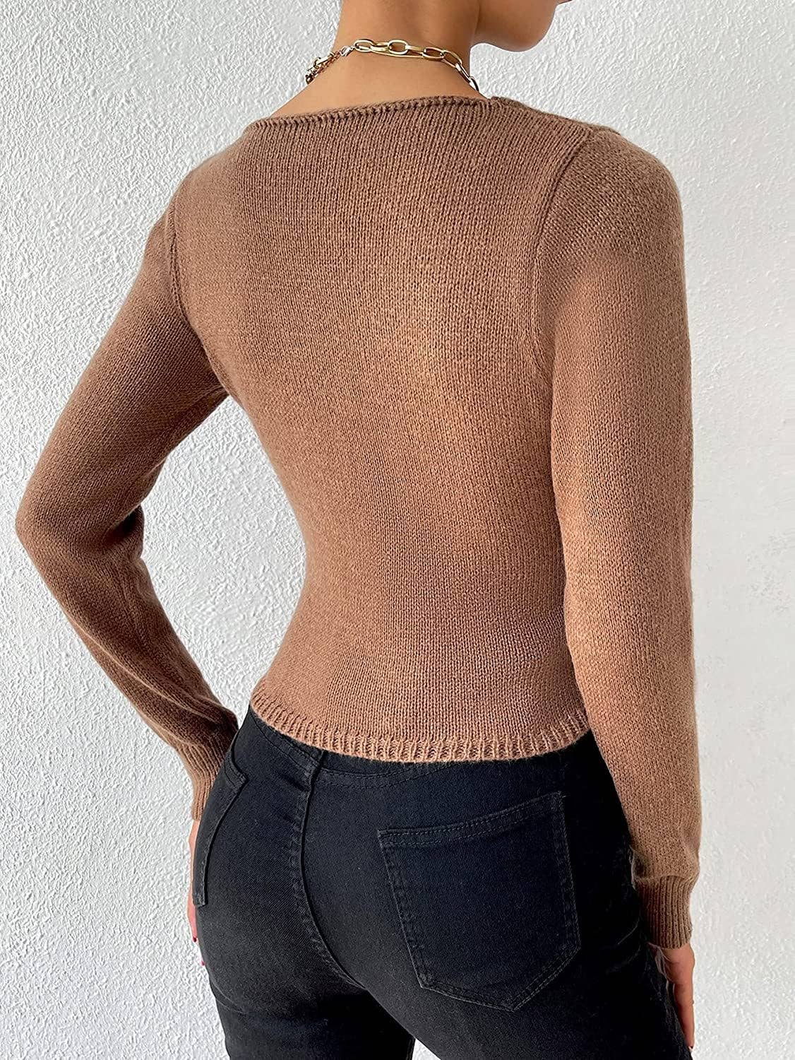 CWOCAL2206_COMFORTABLE SEXY WOOL KNITTED LONG SLEEVE SWEATER