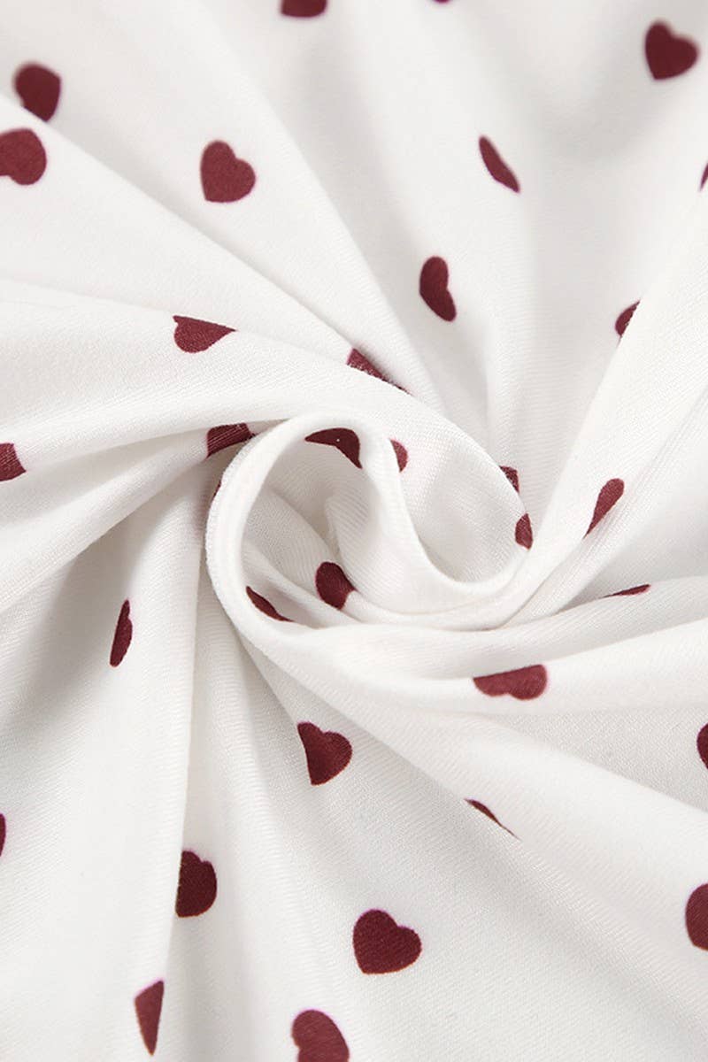 CWSPJ0047_KNIT PRINTED SHORT SLEEVED SHORTS PAJAMAS SET