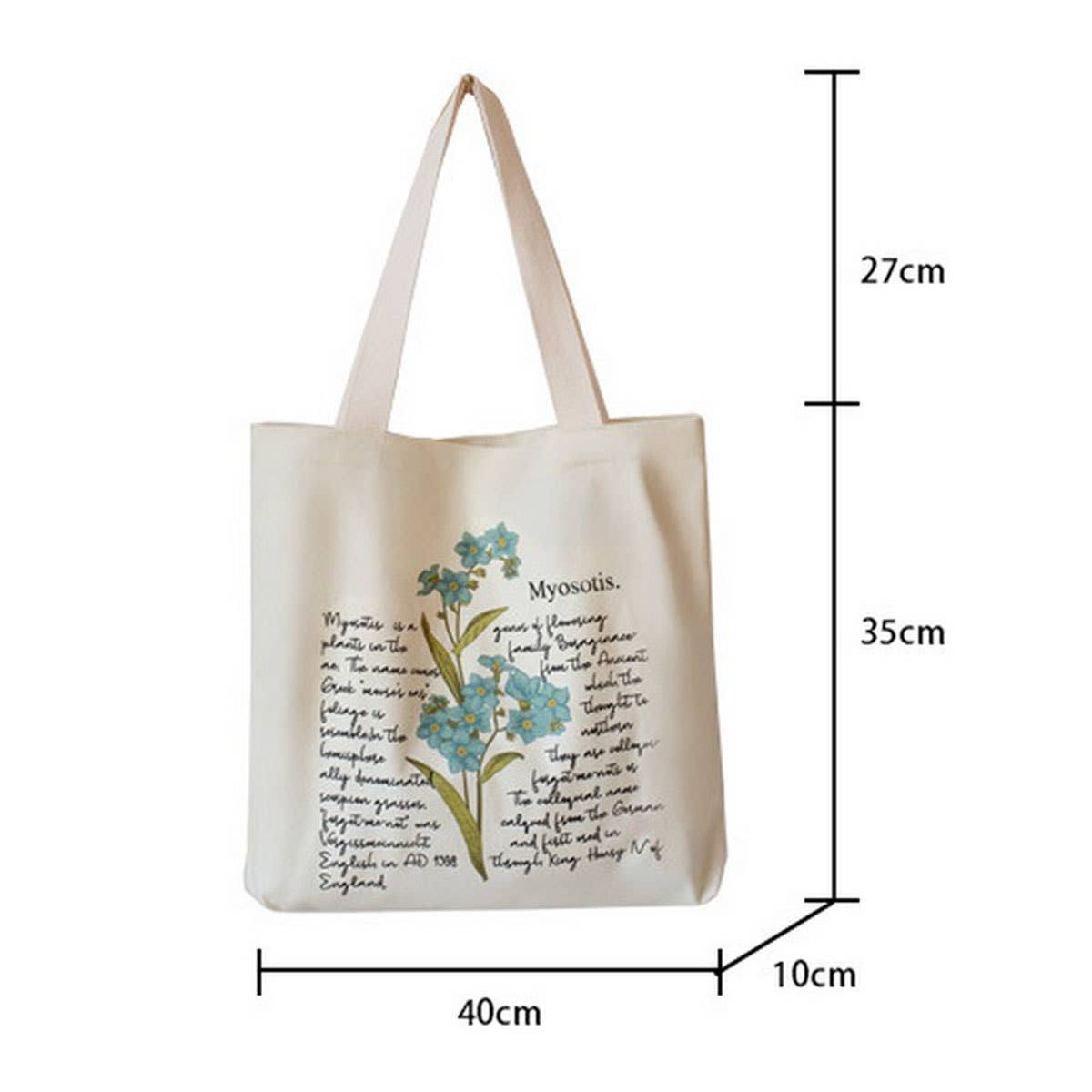 Vintage Canvas Tote Bag for School and Daily Use_CWAB5620