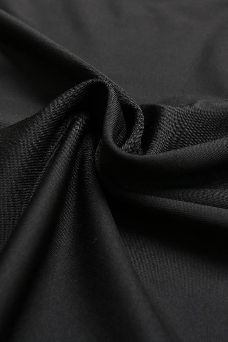 CWDMD2539_V-NECK SLIT LAPEL SHIRT DRESS