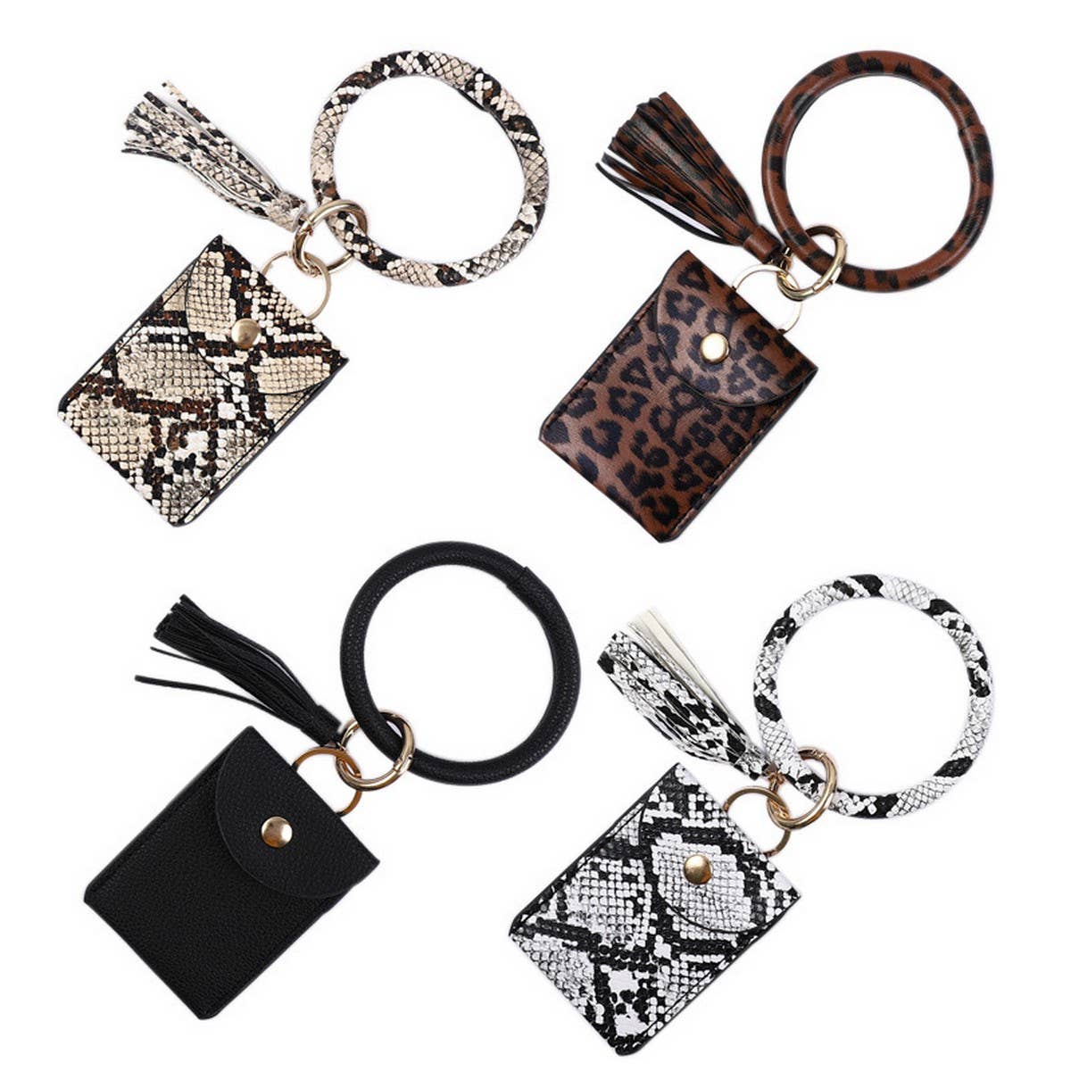 Personalized PU Keychain Bangle Wallet_CWAB5004