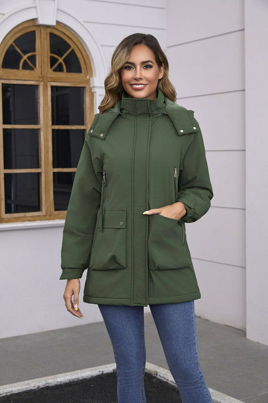 Detachable cap with fleece jacket