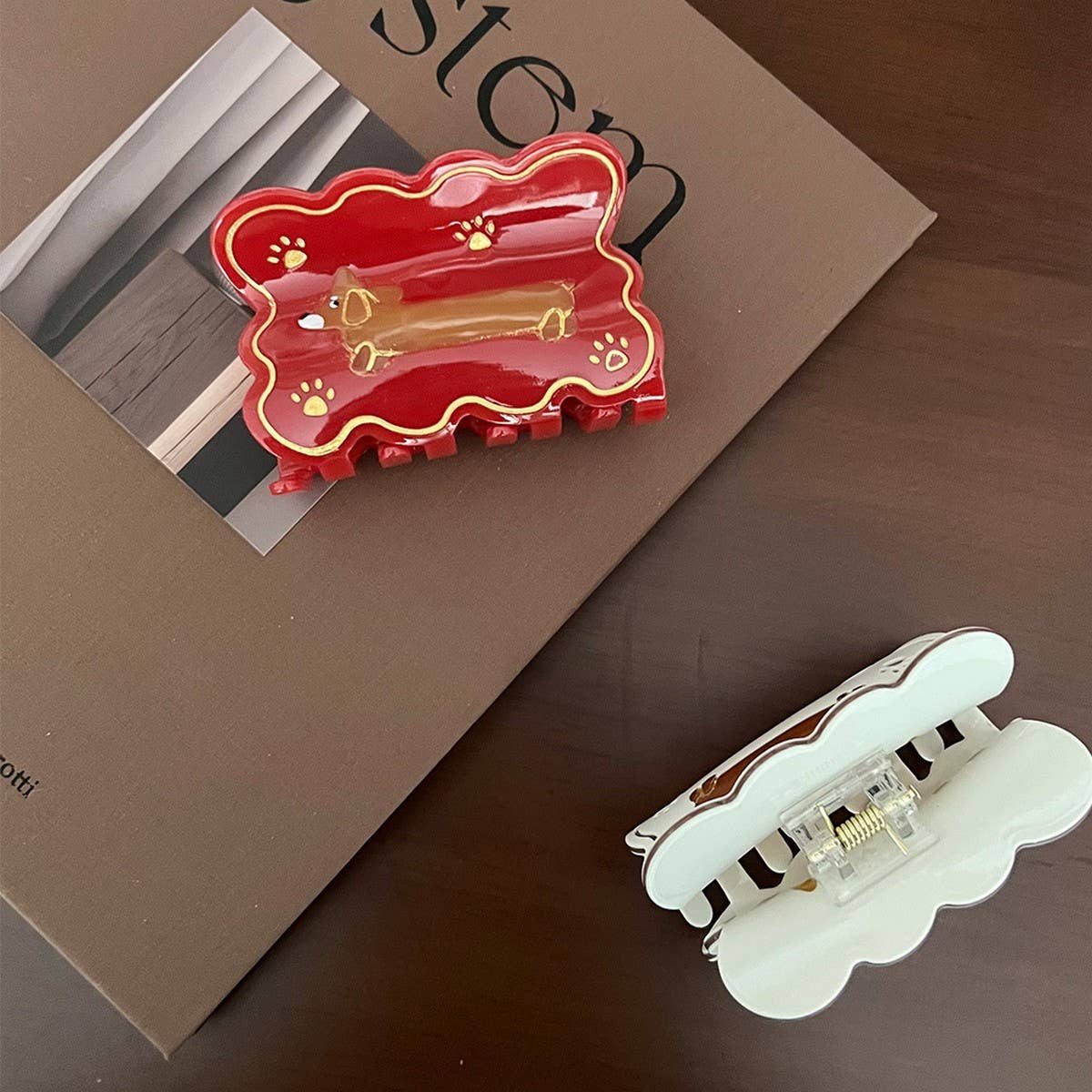 Dachshund Acetate Hair Claw Cute Clip