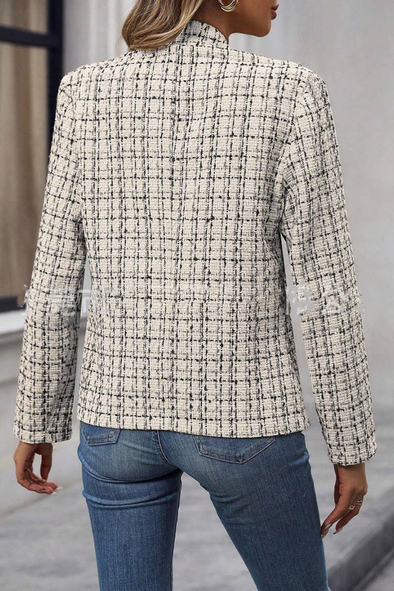 CWOJA0965_FALL FASHION LONG SLEEVE SUIT SLIM JACKET