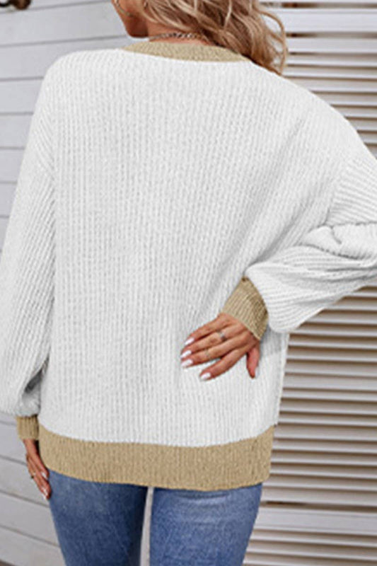 CWOSWL1724_Crew Neck Long Sleeve Pullover Sweater