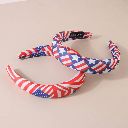 CWAHA1386_INDEPENDENCE DAY HEADBAND,KNOT, STAR