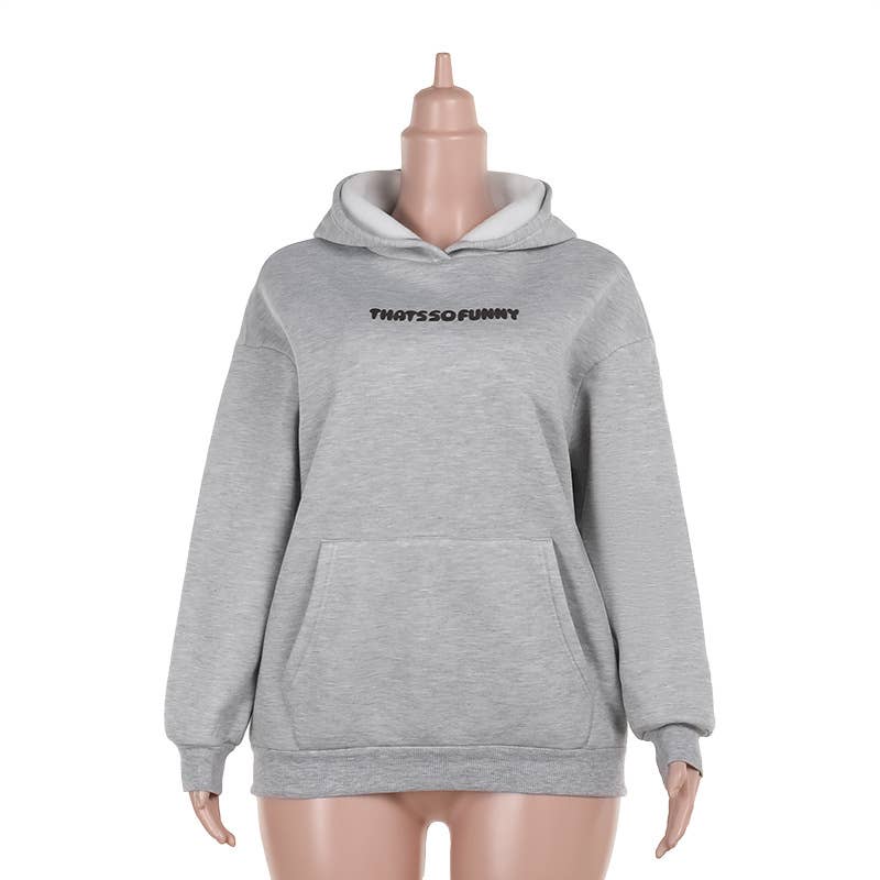 CASUAL PRINT HOODIE WITH FLEECE PULLOVER HOODIE