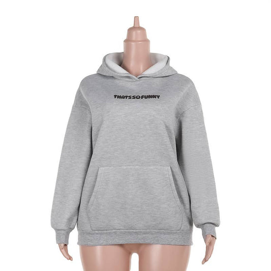 CASUAL PRINT HOODIE WITH FLEECE PULLOVER HOODIE