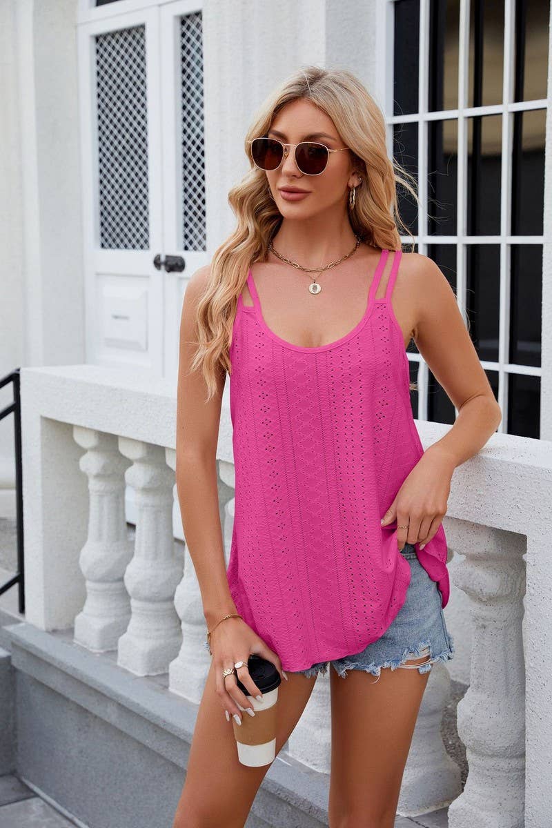 CWTTSL0228_Sleeveless Double Strap Knit Top