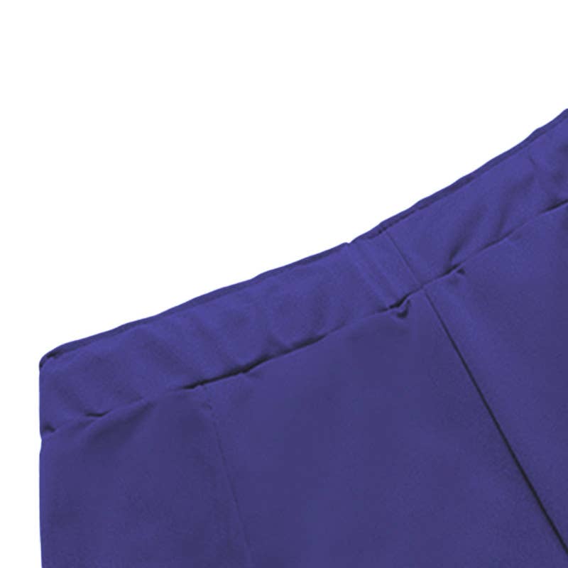 ELASTIC-WAISTED HIGH-WAISTED STRETCH HAREN PANTS