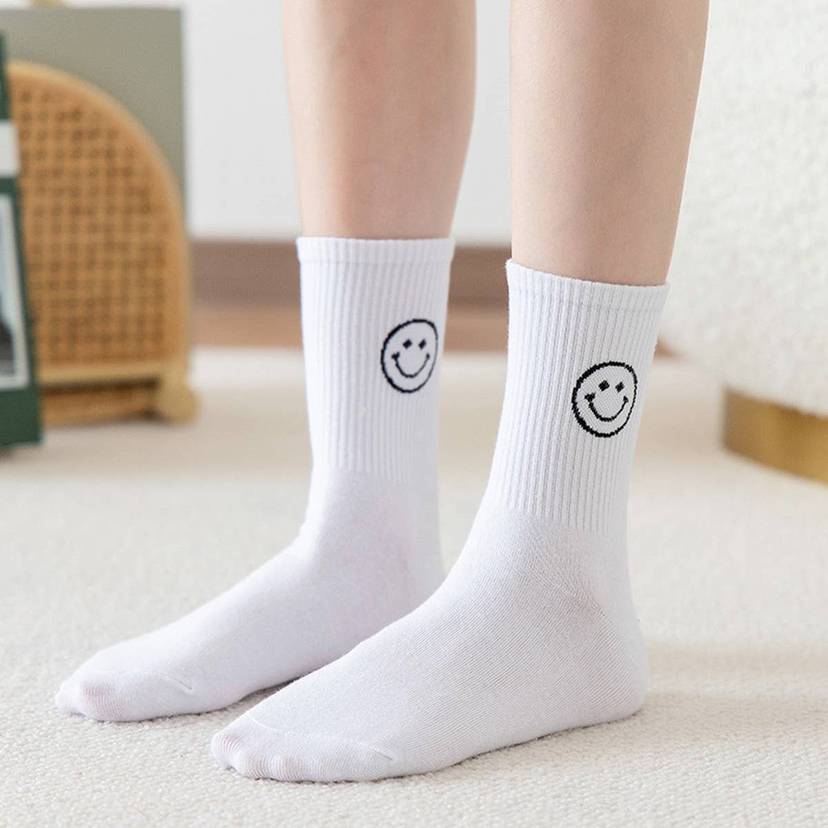 CARTOON MID-CALF COTTON BREATHABLE WOMEN?™S SOCKS_CWMS0594