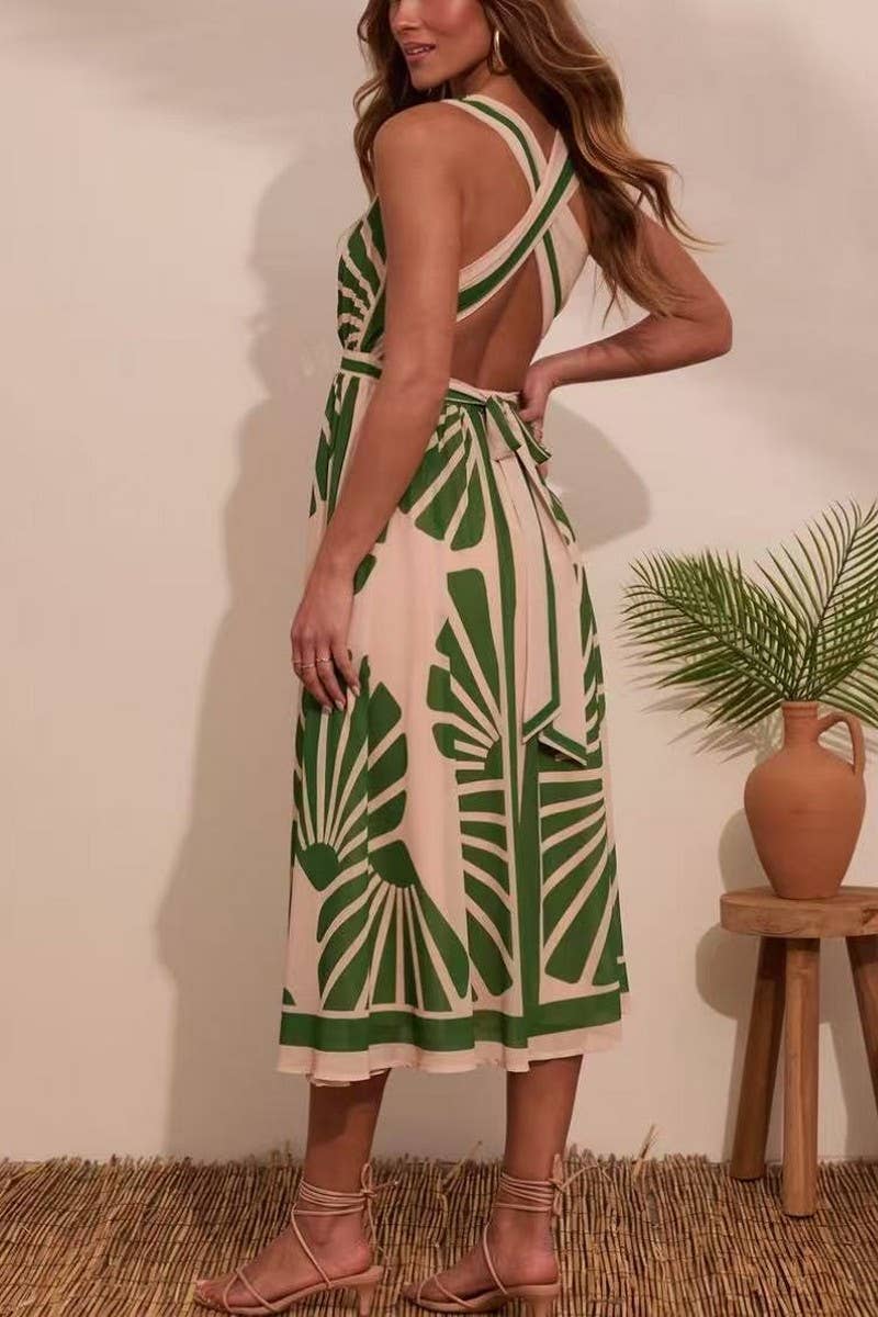 CWDMD5852_BOHO FLORAL V-NECK SLEEVELESS MAXI DRESS