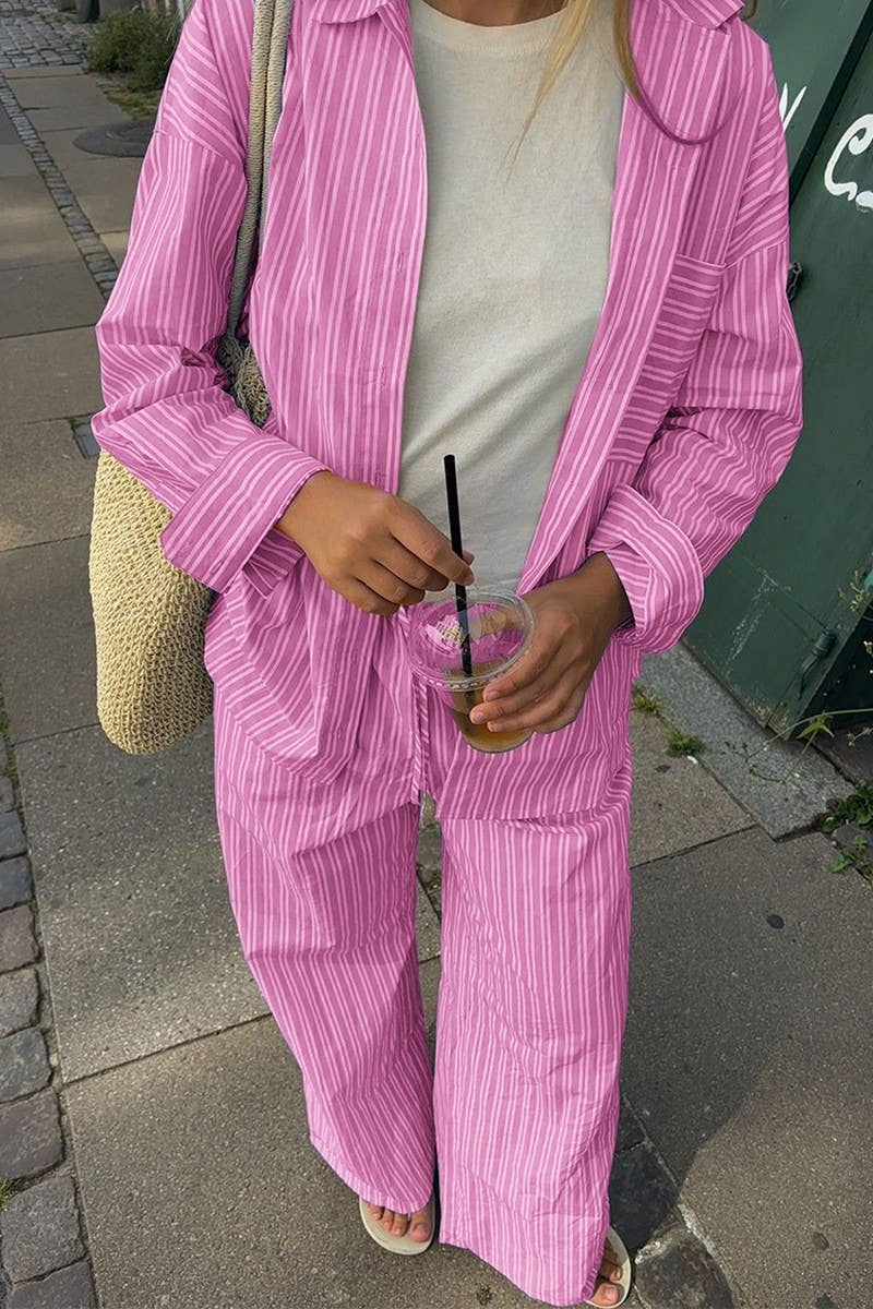 CWSTB00447_CASUAL VACATION LONG SLEEVE SHIRT PANTS SET