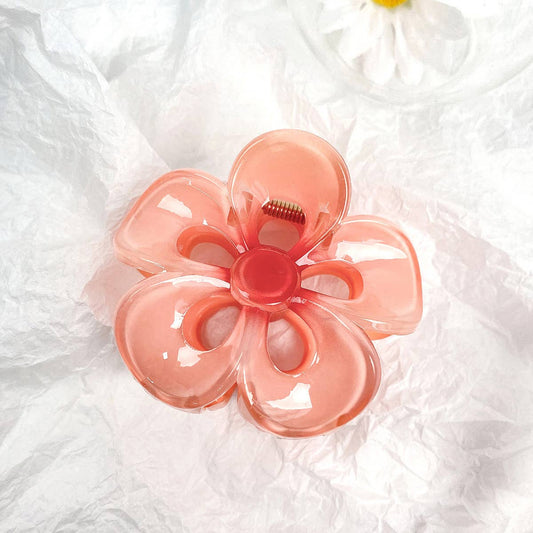 Colorful Plumeria Hair Claw - Sweet Floral Clip_CWAHA1010
