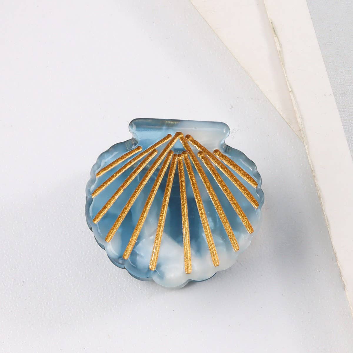 CWAHA1425_SHELL SMALL HAIR CLAW CLIP