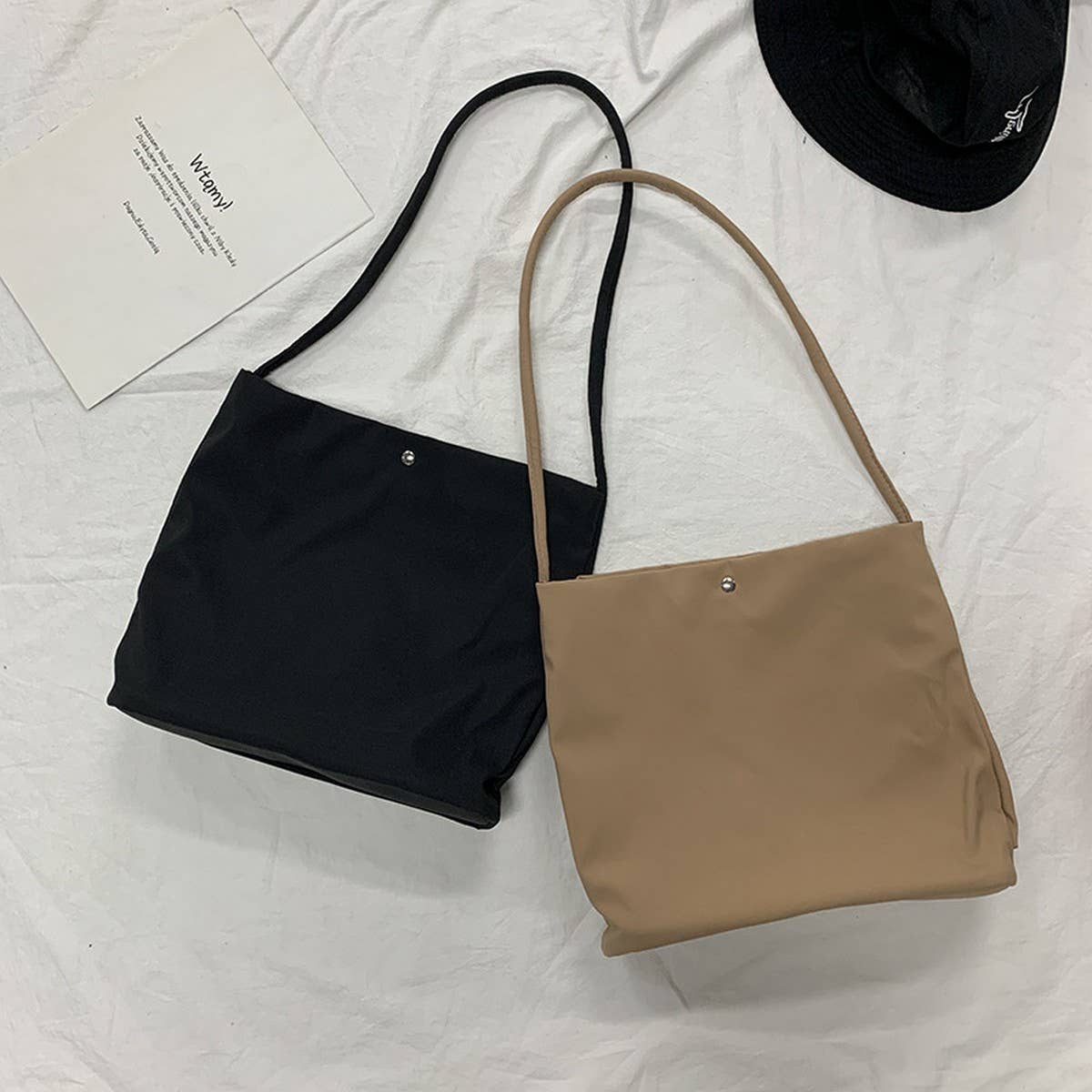 CANDY COLOR SIMPLE AND FRESH CANVAS BAG_CWAB2138