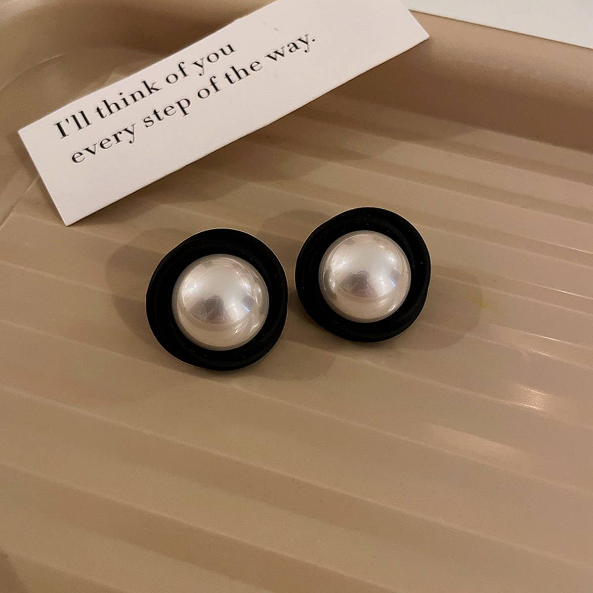 RETRO HONG KONG STYLE BLACK FRENCH EARRINGS_CWAJE2473