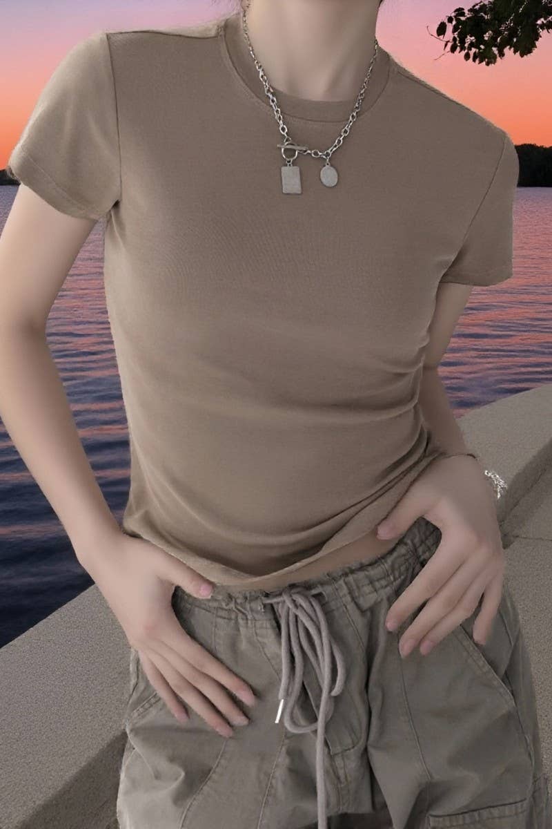 CWTTS1594_SUMMER SLIM FIT HOT GIRL TEMPERAMENT TOPS