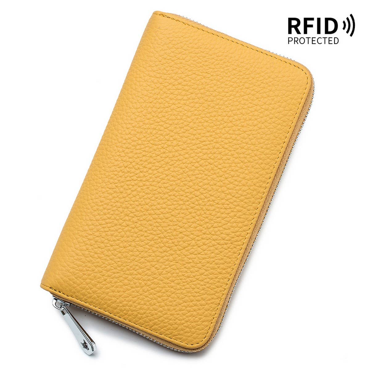 GENUINE LEATHER ZIPPER MULTIFUNCTIONAL LONG WALLET_CWAB3741
