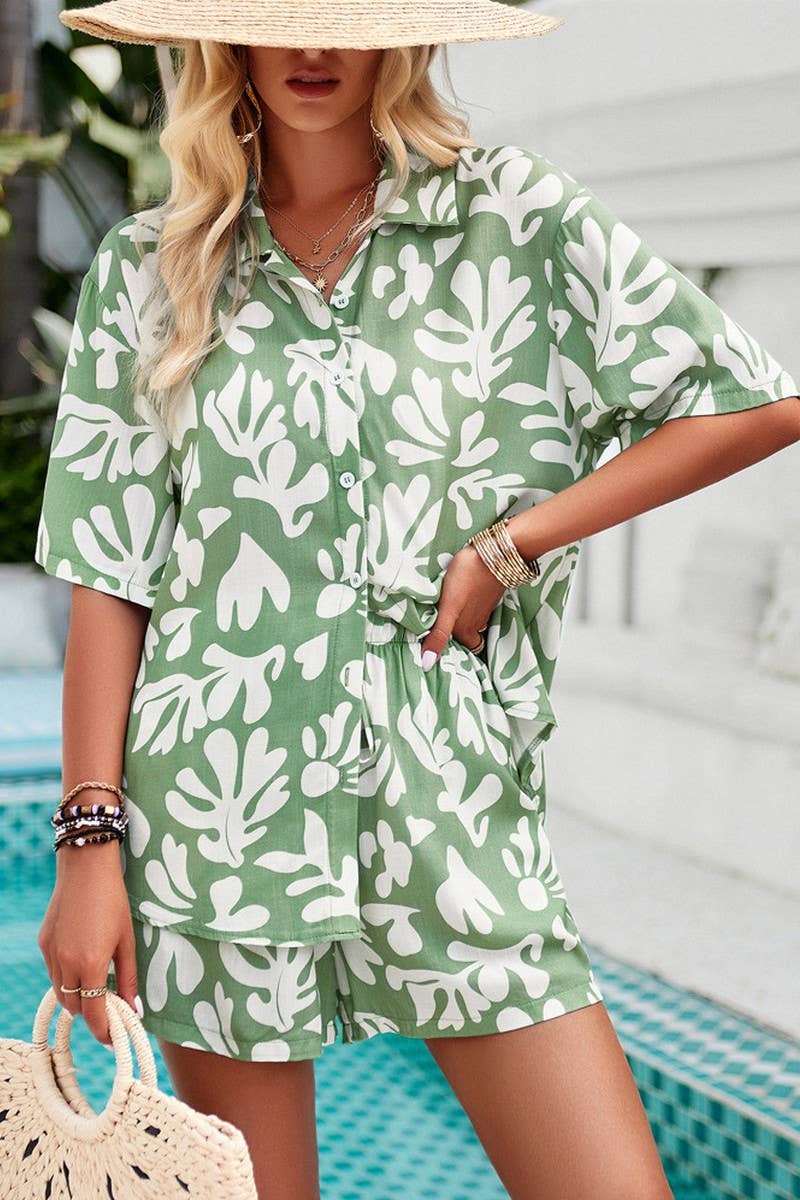 CWSPJ0226_HOLIDAY CONTRASTING COLOR TEMPERAMENT LEISURE SUIT