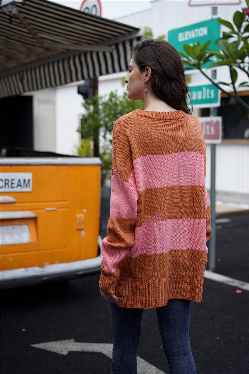 CWOSWL1413_Crew Neck Pullover Casual Sweater