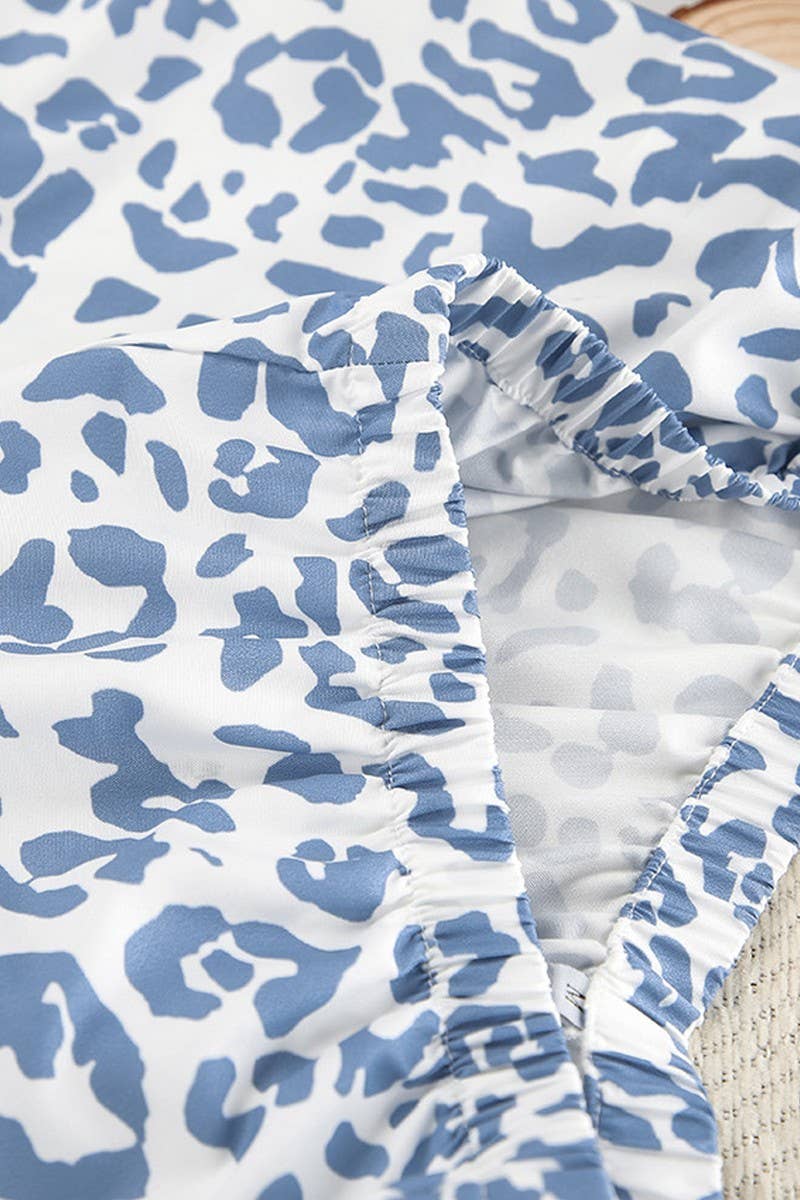 CWSPJ0414_LEOPARD PRINT LOOSE PAJAMAS THREE-PIECE SET