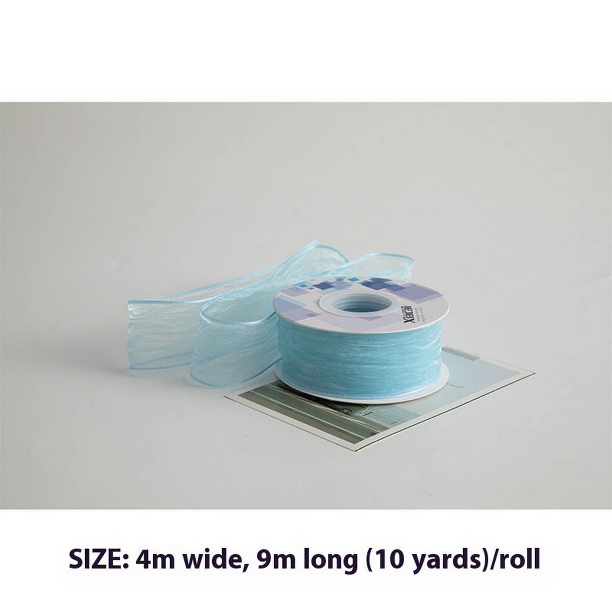 3D PLEATED RIBBON PEARLESCENT ORGANZA RIBBON_CWMM5749