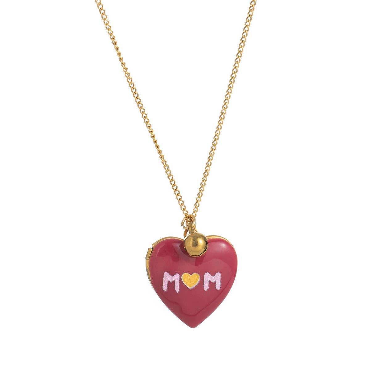 Heart Locket Oval Photo Necklace Gold Plated