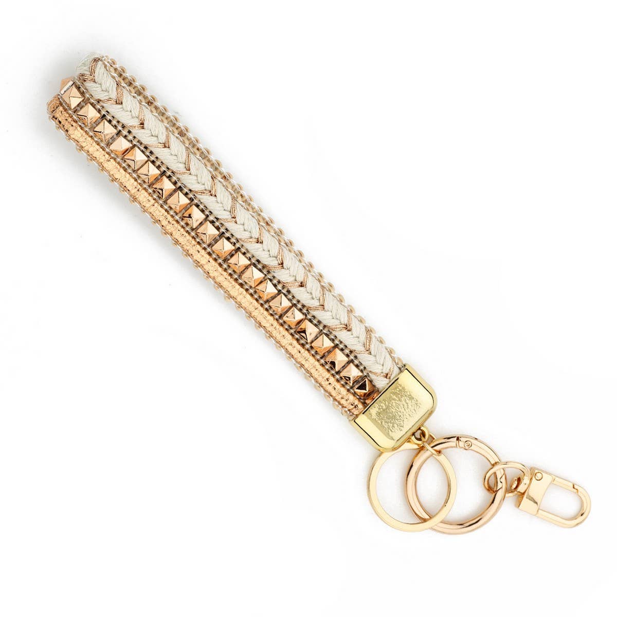 Cute Daisy Handwoven Wrist Strap Phone Keychain_CWAB5030