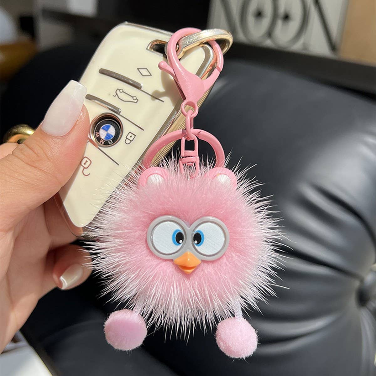 CUTE LITTLE YELLOW DUCK CAR KEYCHAIN BAG PENDANT