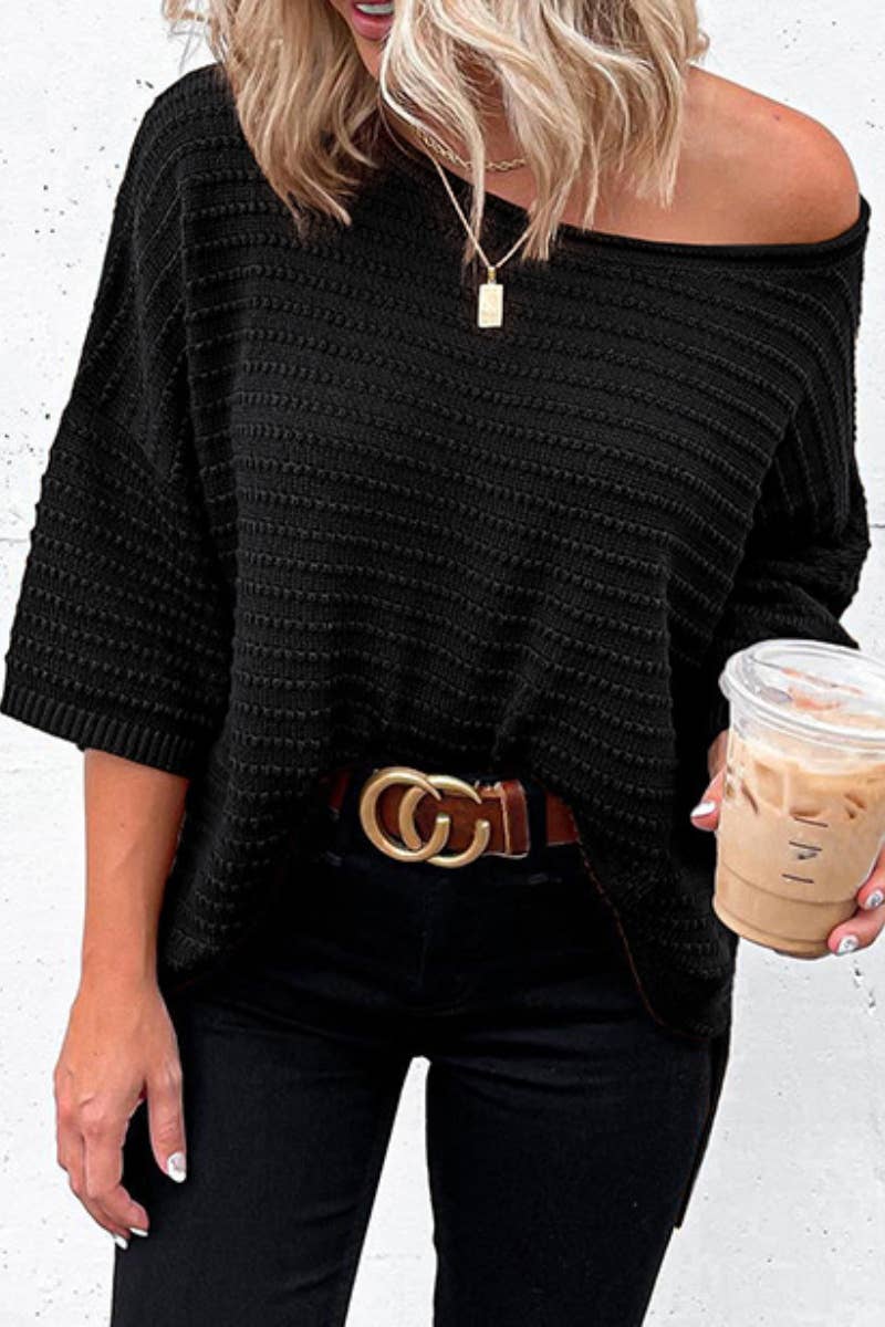 CWOSWL2950_SOLID COLOR WOOL ROUND NECK LONG SLEEVE TOP