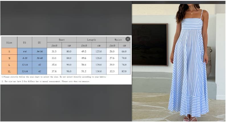 CWDMD5984_STRIPED POCKET PRINT BACKLESS FLOWY DRESS