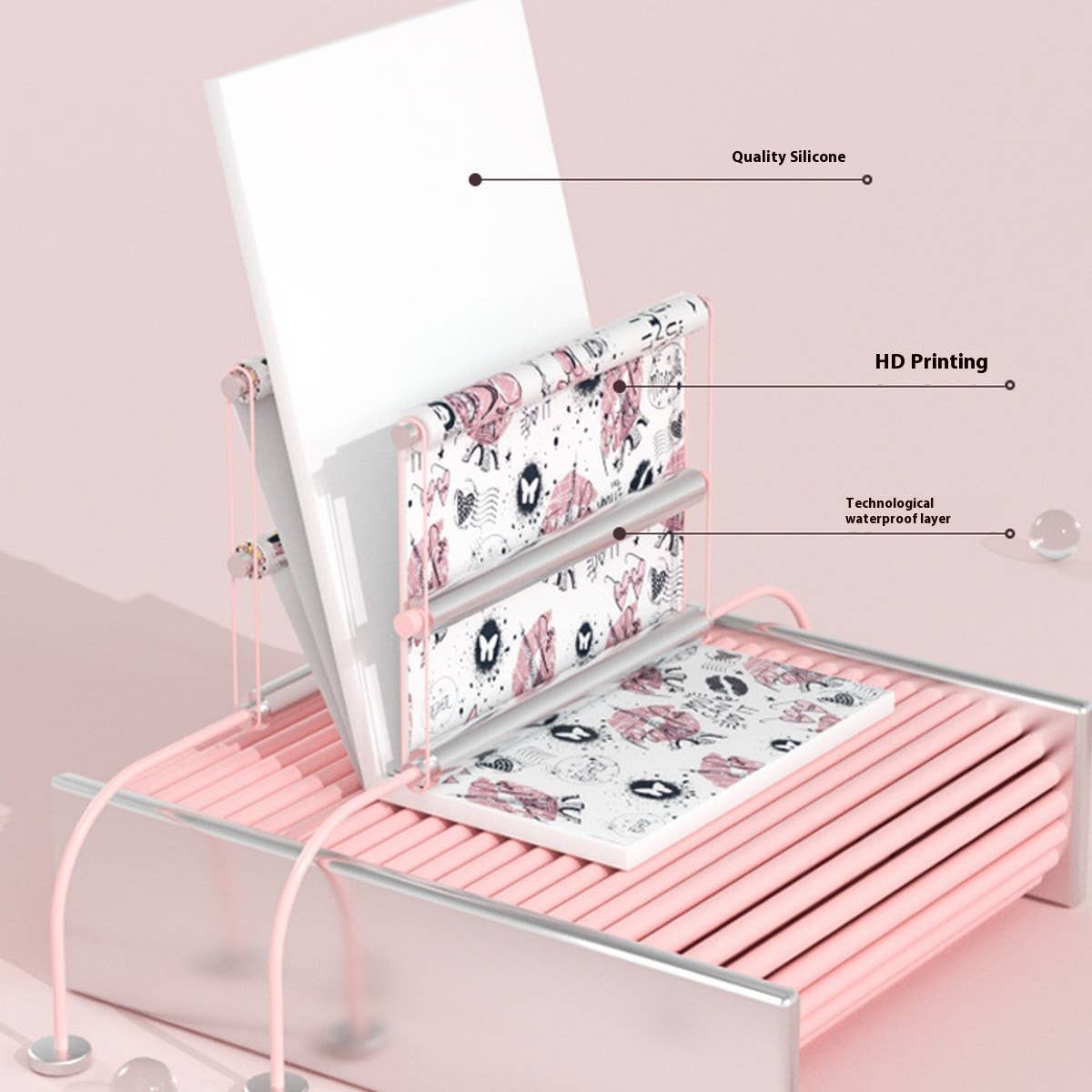 Fashionable Adult Silicone Swim Cap, Waterproof_CWMM6713