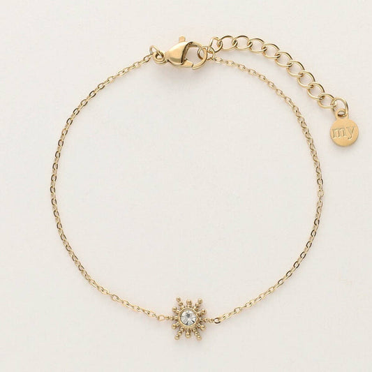 LUXURY GOLD-PLATED ZIRCON ADJUSTABLE BRACELET