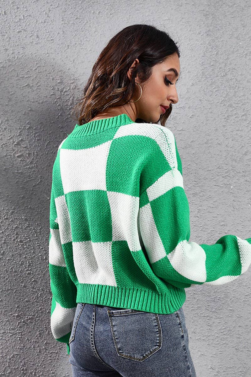 CWOSWL1802_Crew Neck Long Sleeve Pullover Sweater