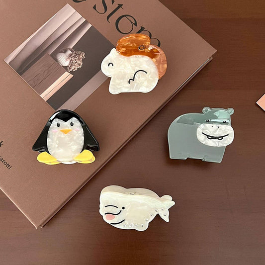 Cute Animal Acetate Hair Claw Clips for Girls