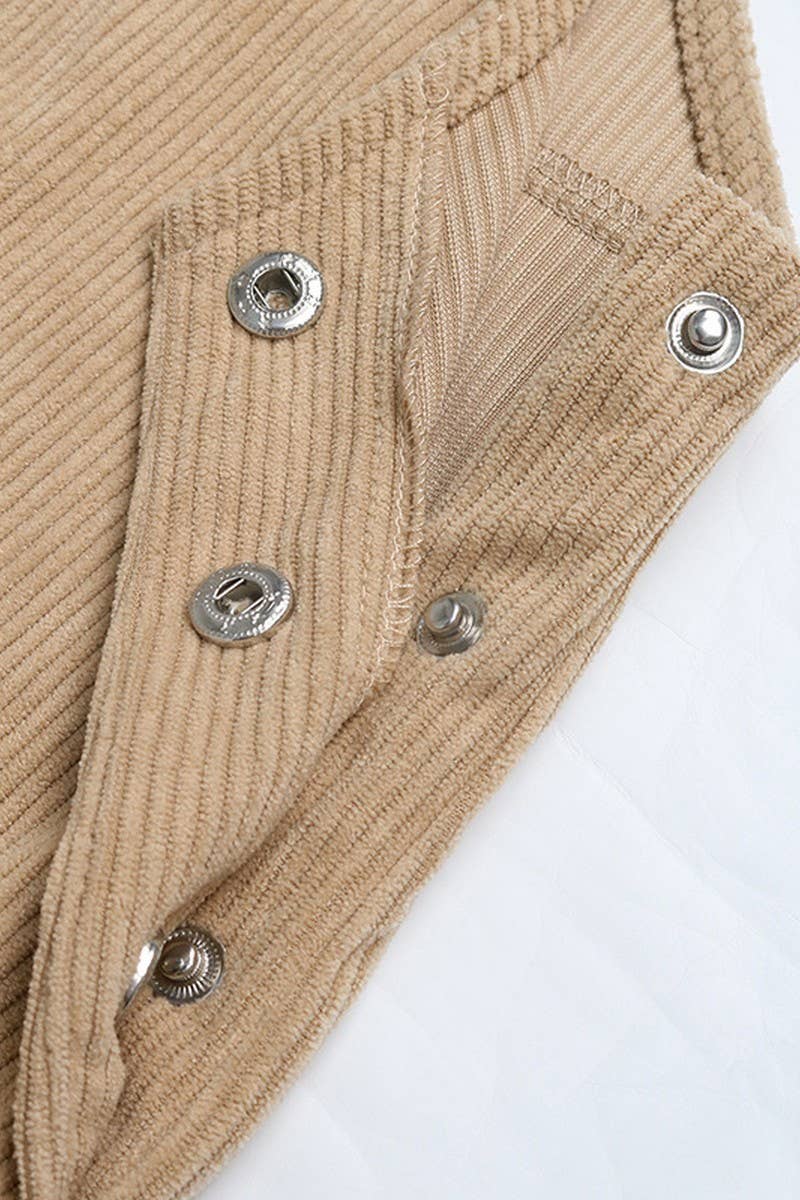 CWDSD8740_CASUAL POCKET CORDUROY SUSPENDER DRESS