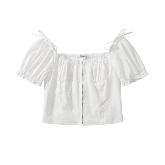 Monochrome French Chic Crop Top