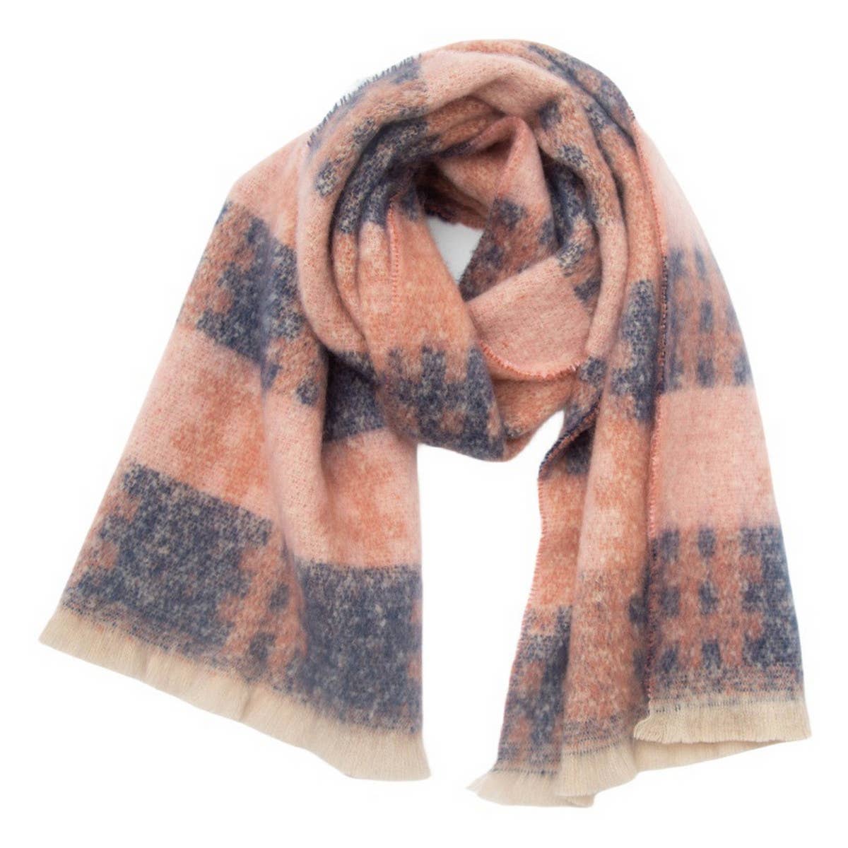 Circle Yarn Jacquard Scarf ? Unisex Winter Wrap