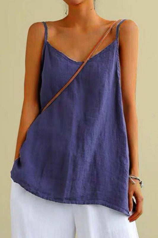 CWTTSL0405_SUMMER LOOSE SLEEVELESS VERSATILE BASE TOP