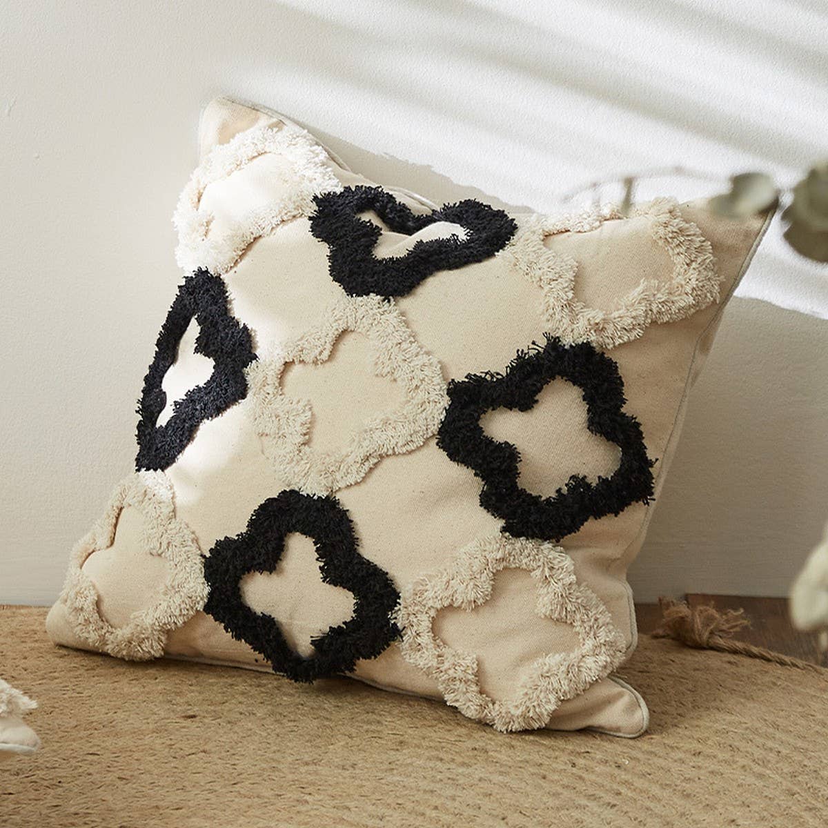 Cotton Linen Pillow Cover for Living Room Sofa &Bed