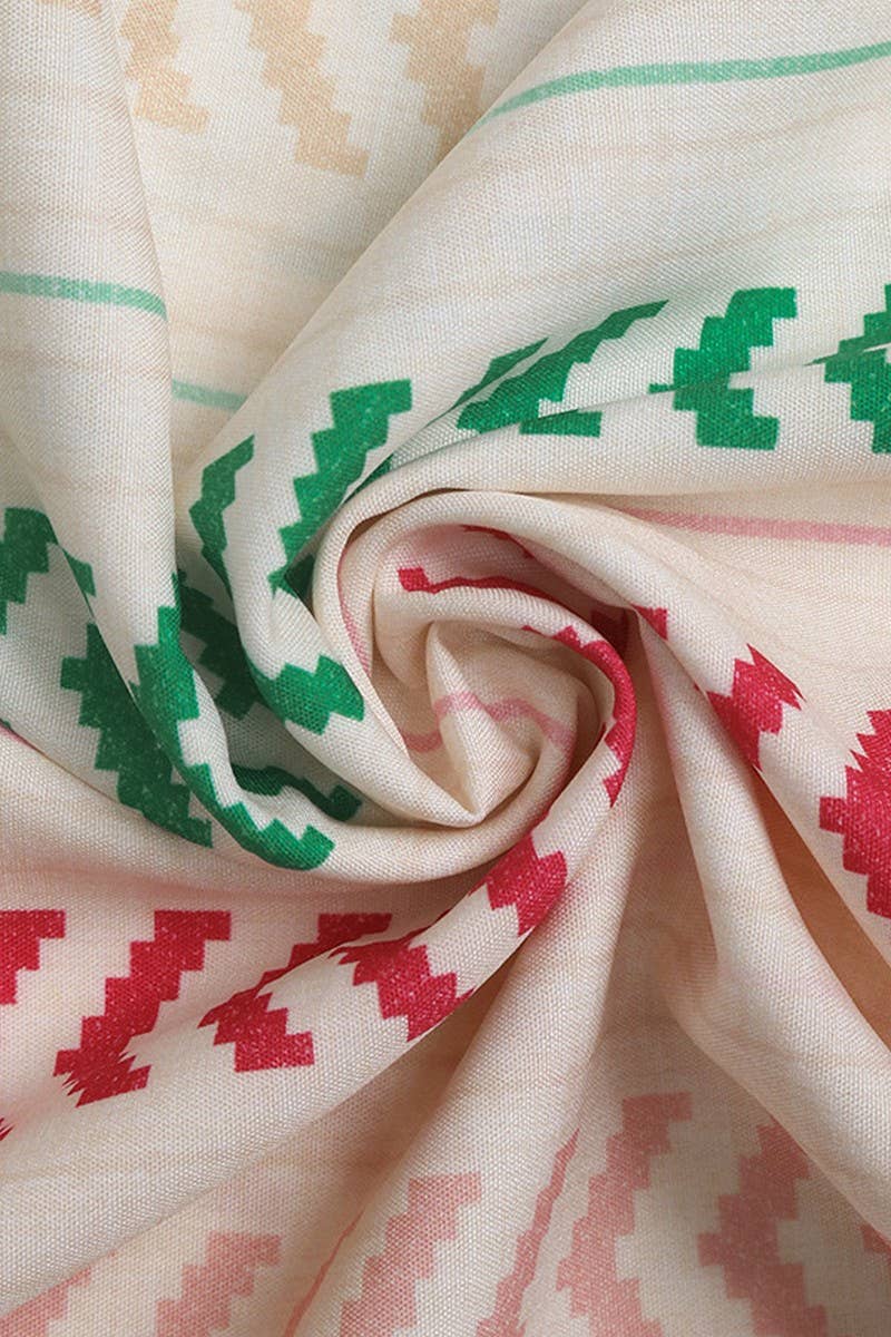 CWBLS0502_BOHO COLORBLOCK FLORAL ELASTIC WAIST SKIRT