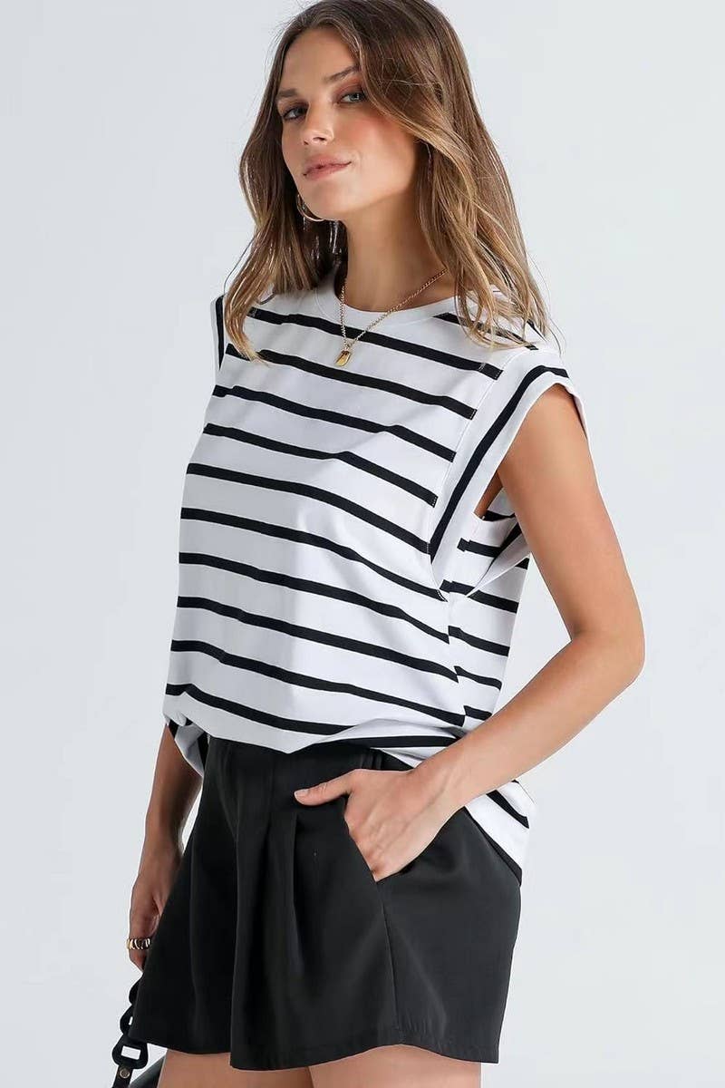 CWTTSL0241_Round Neck Sleeveless Knit Top