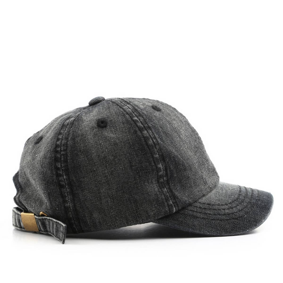 CWAH3206_SOLID COLOR DENIM SUN PROTECTION BASEBALL CAP