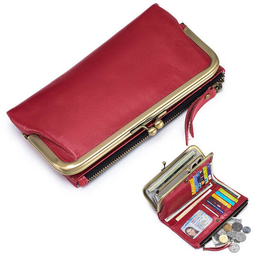 MULTIFUNCTIONAL LARGE CAPACITY LONG LEATHER WALLET_CWAB3750